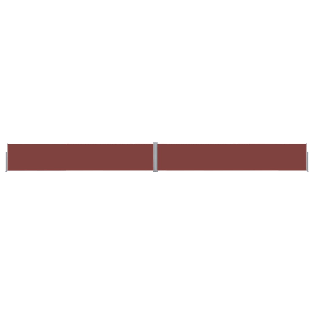 Patio Retractable Side Awning 140x1200 cm Brown - Merkel Designers