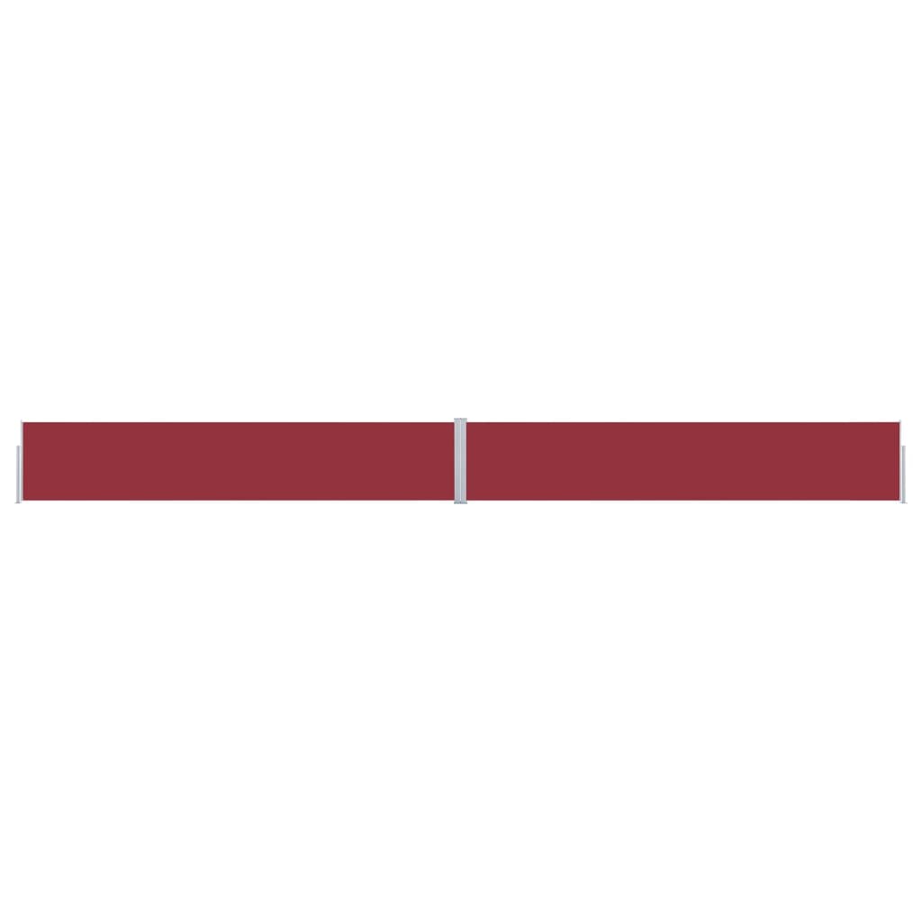 Patio Retractable Side Awning 170x1200 cm Red - Tyrell & Tyrell