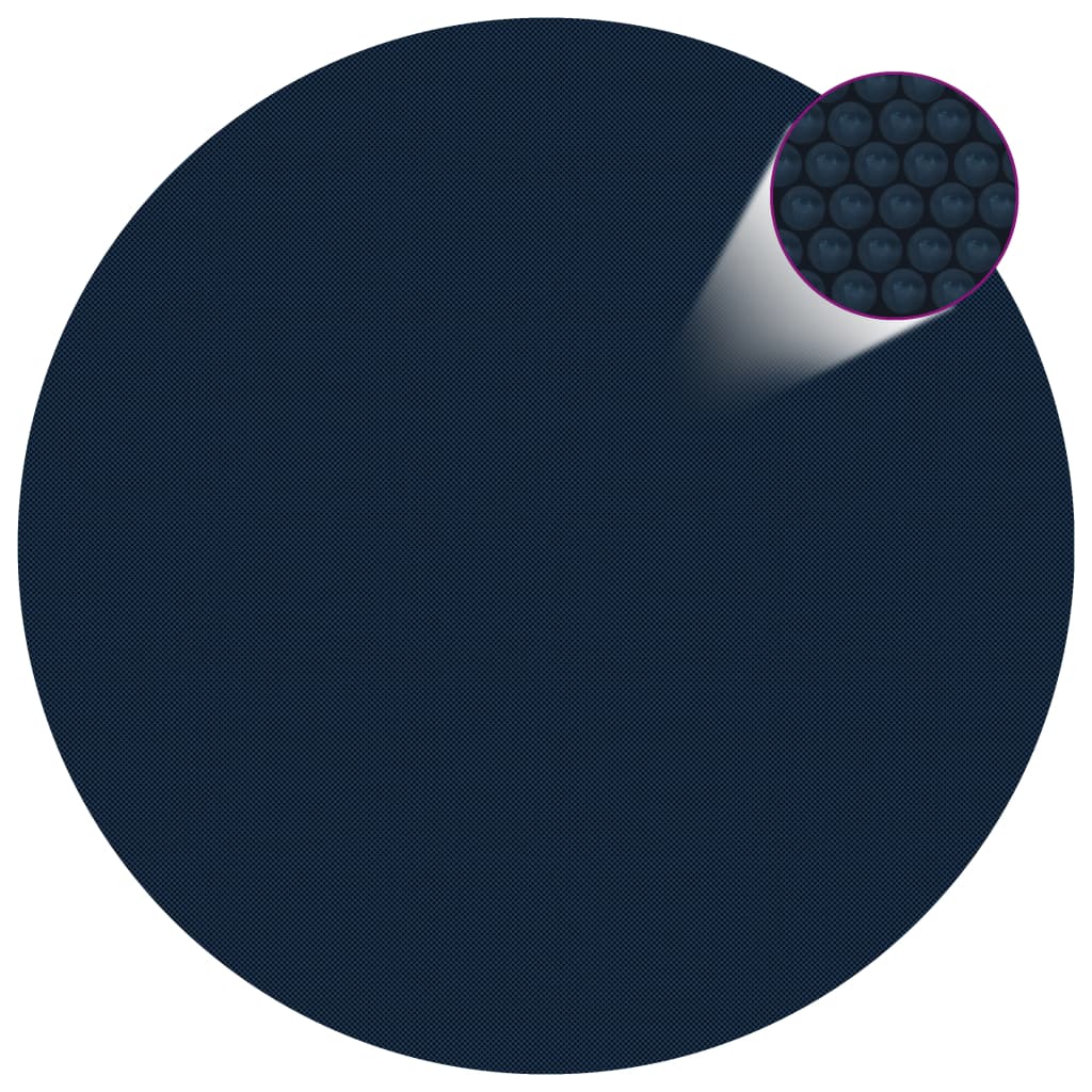 Floating PE Solar Pool Film 300 cm Black and Blue - R and M Furniture