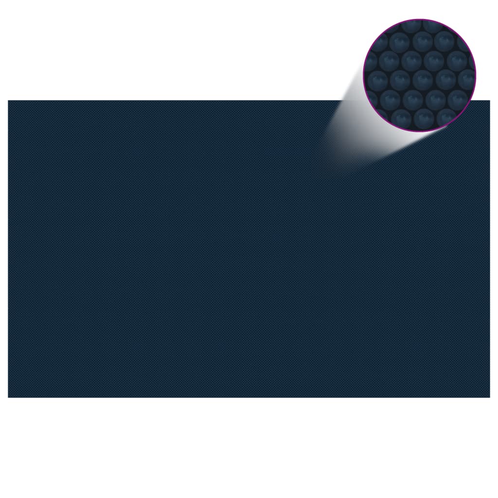 Floating PE Solar Pool Film 260x160 cm Black and Blue - Unbeatable Bargains