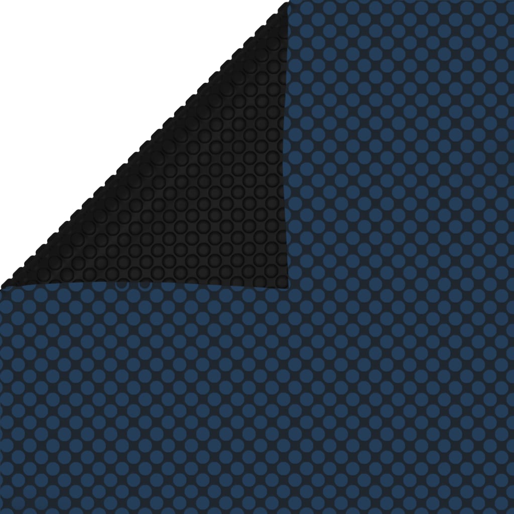 Floating PE Solar Pool Film 488x244 cm Black and Blue - Unbeatable Bargains