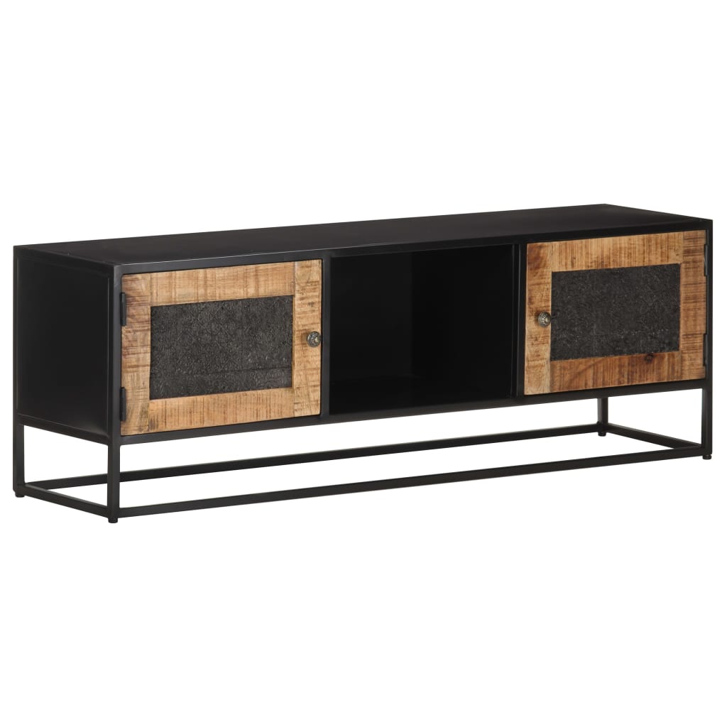 TV Cabinet 120x30x40 cm Rough Mango Wood - Style and Chic