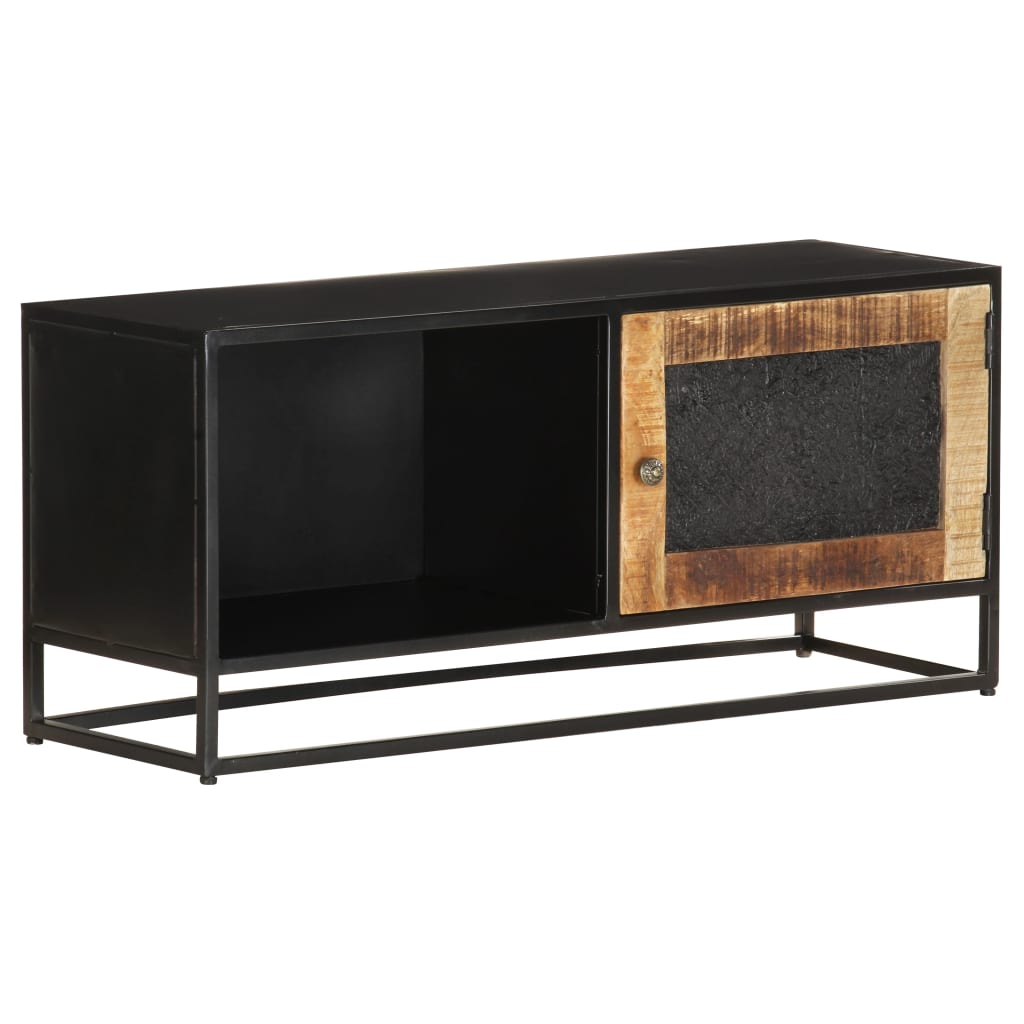 TV Cabinet 90x30x40 cm Rough Mango Wood - The Home Maker