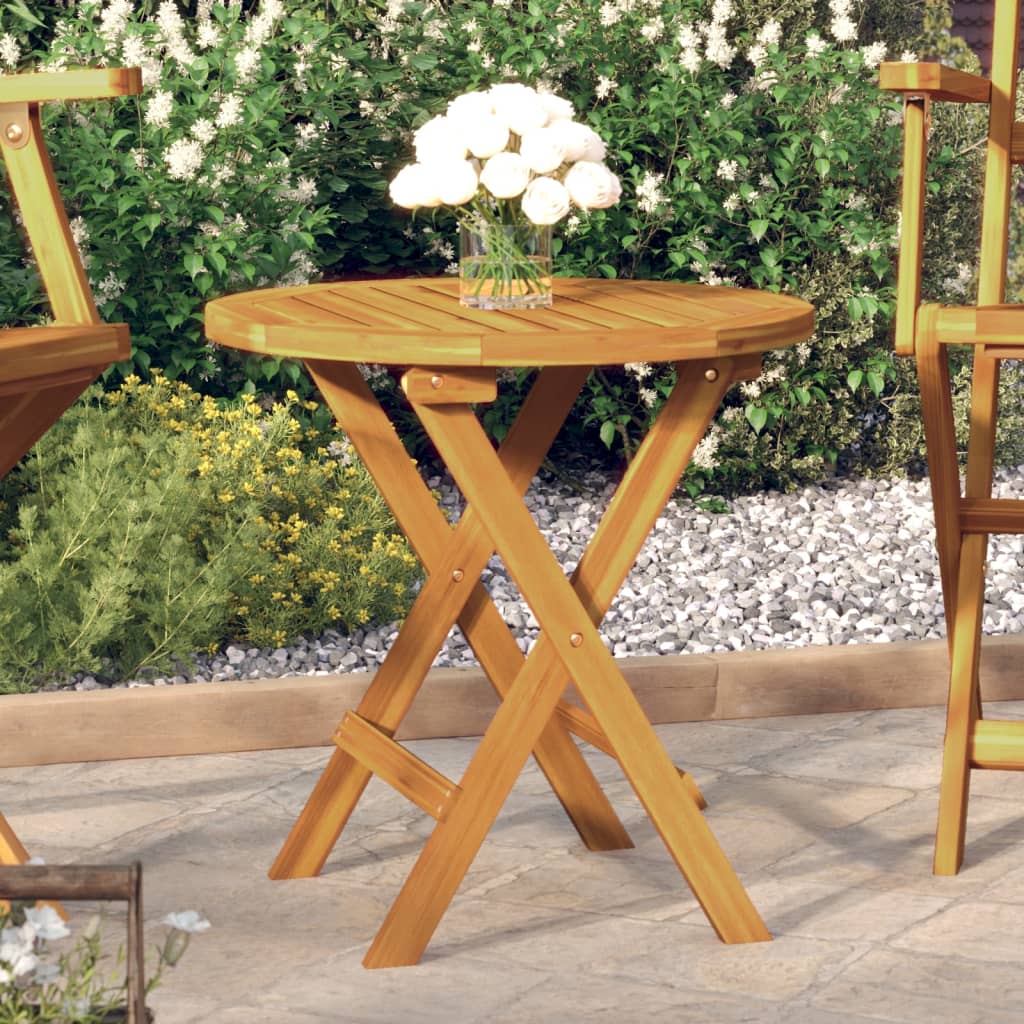 Bistro Table Ã ̃46x47 cm Solid Wood Acacia - Decor Base