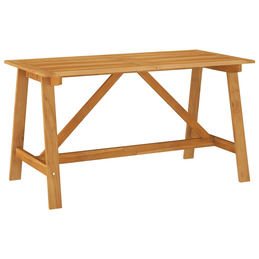 Garden Dining Table 140x70x73.5 cm Solid Acacia Wood - Unbeatable Bargains