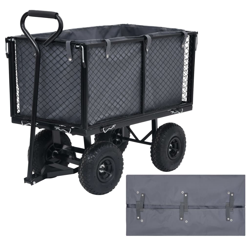 Garden Cart Liner Dark Grey 81x41x40 cm Fabric - Millennium Furniture
