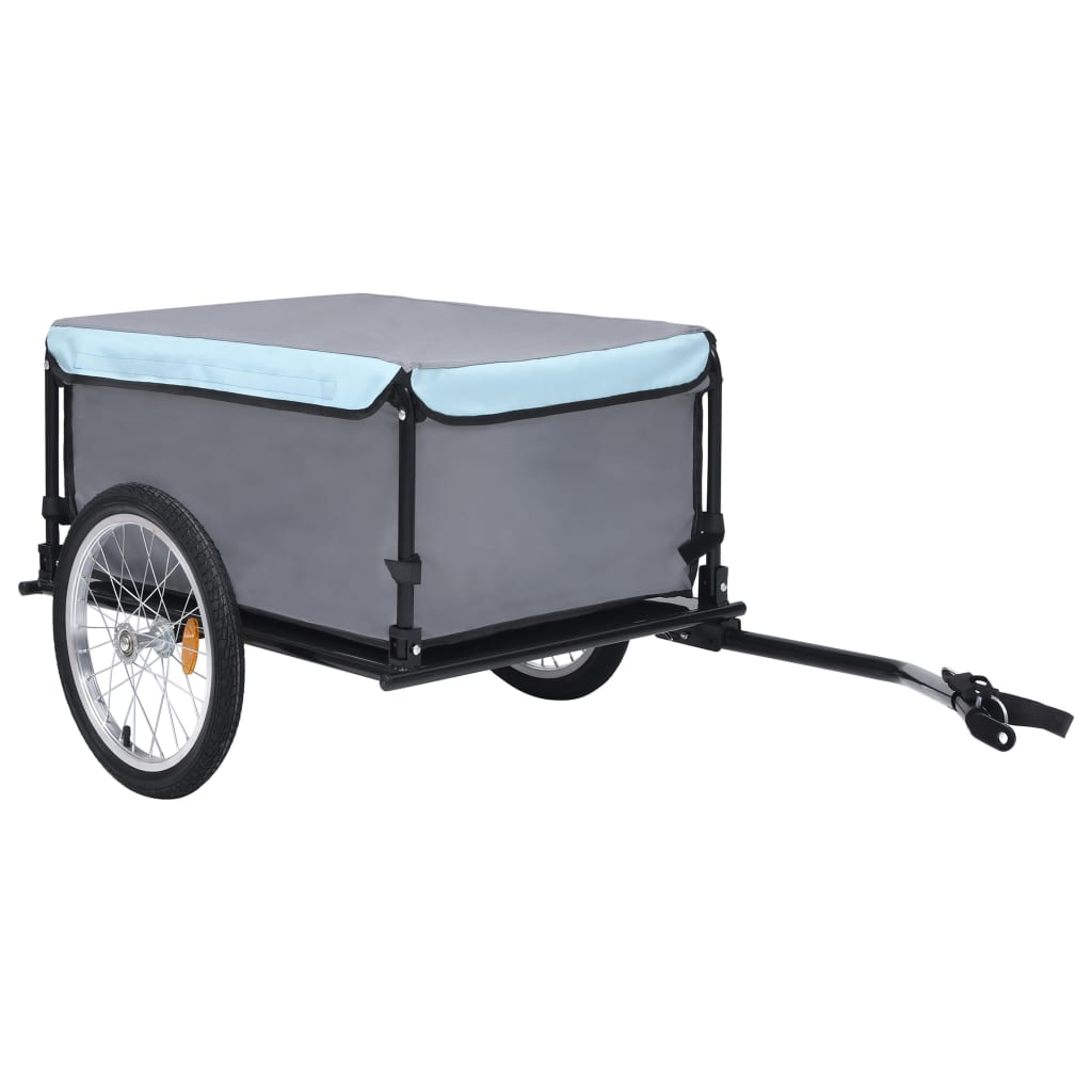 Bike Trailer Black and Blue 65 kg - Decor Base
