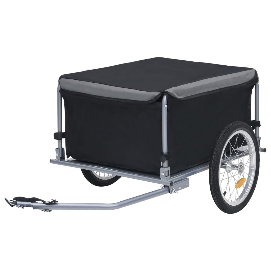 Bike Trailer Black and Grey 65 kg - Direct Imports