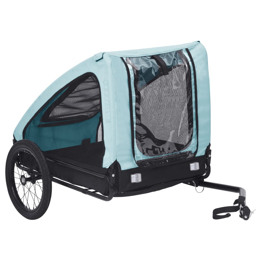 Pet Bike Trailer Blue and Black - Merlin Deals