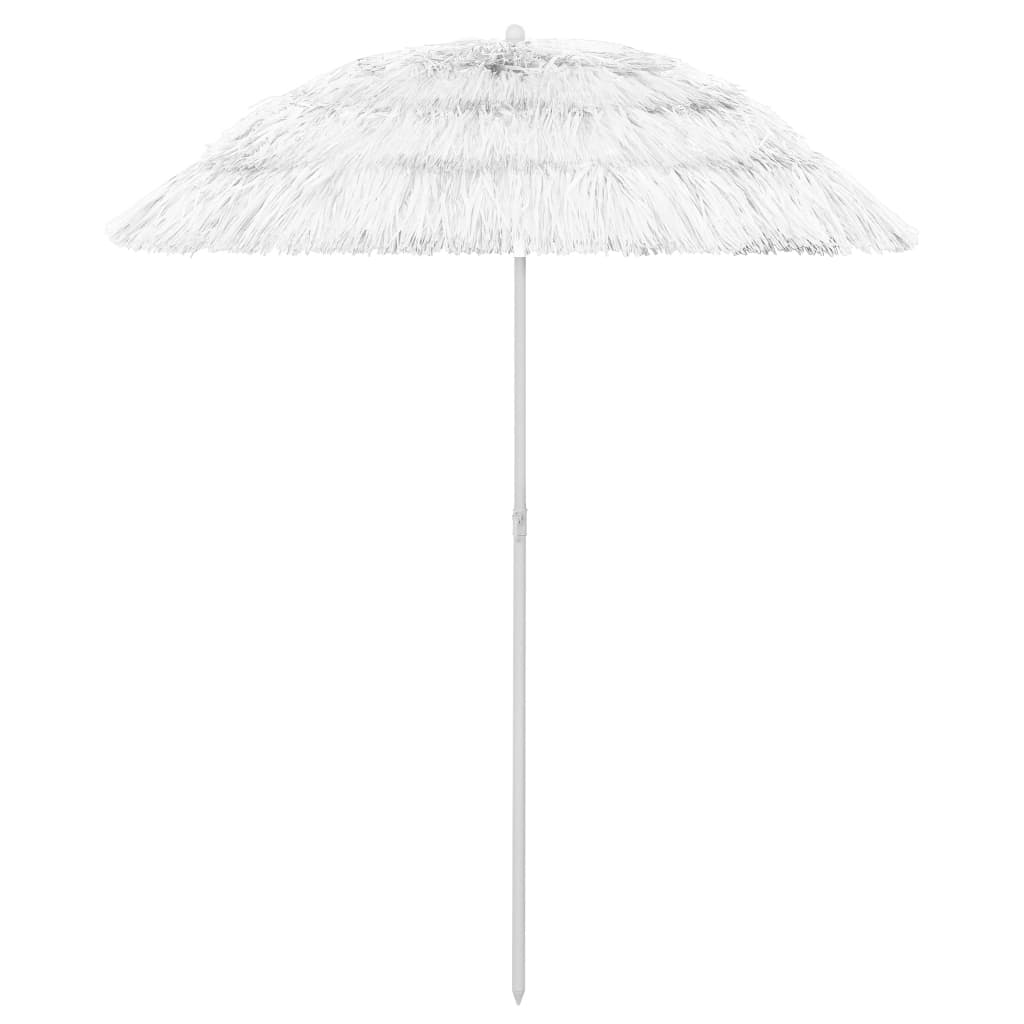 Hawaii Beach Parasol White 180 cm - Sid & Sam