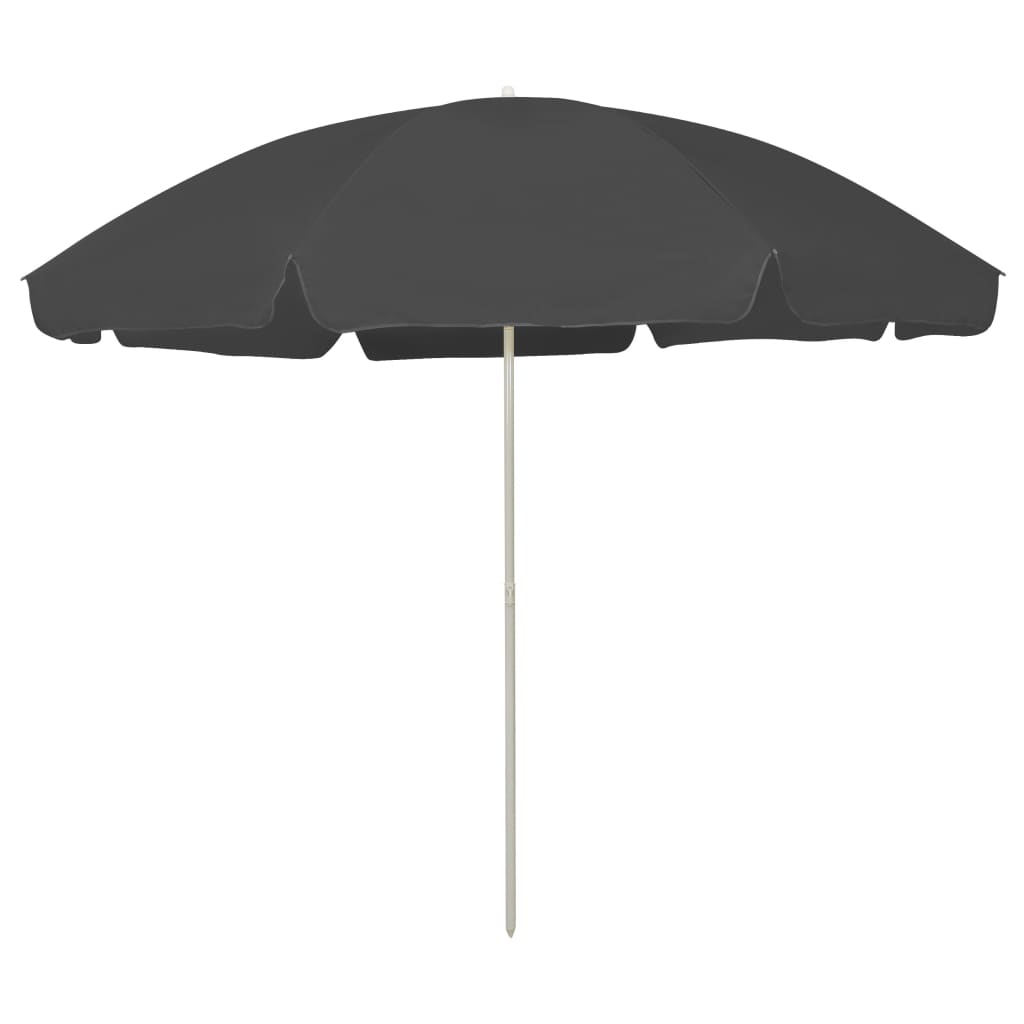 Beach Umbrella Anthracite 300 cm - Design Hut