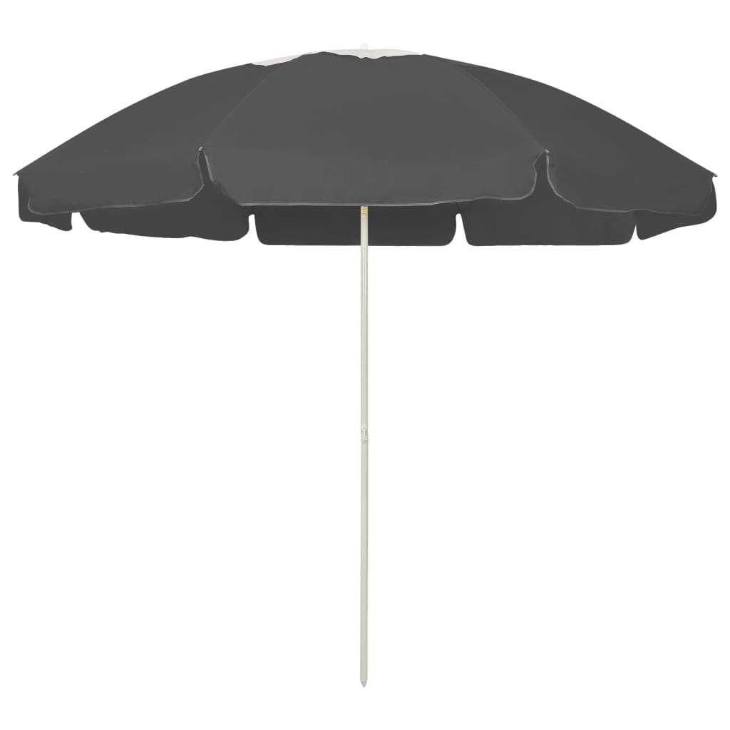 Beach Umbrella Anthracite 240 cm - Unbeatable Bargains