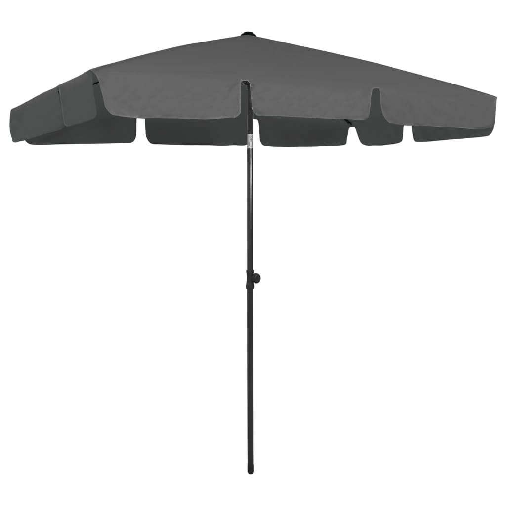 Beach Umbrella Anthracite 200x125 cm - Tyrell & Tyrell