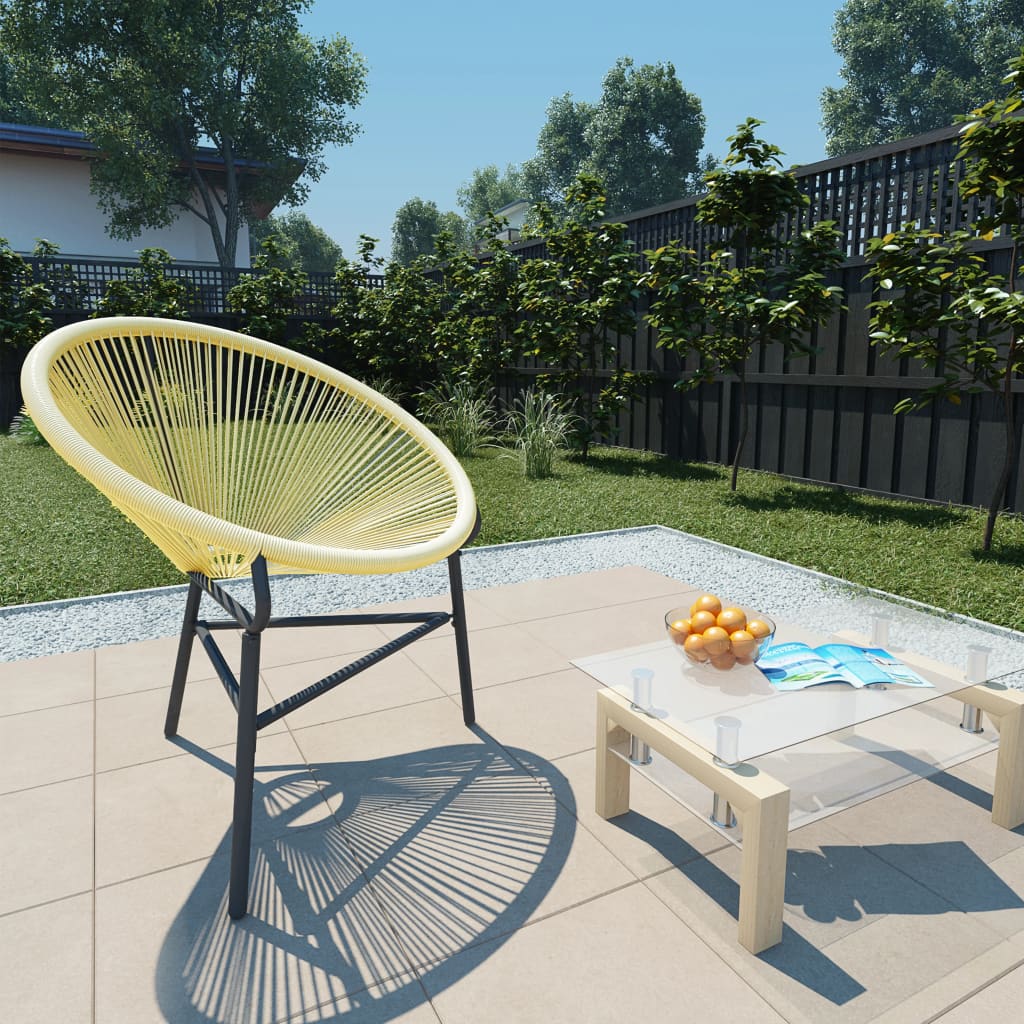 Garden Acapulco Chair Poly Rattan Beige - Sid & Sam