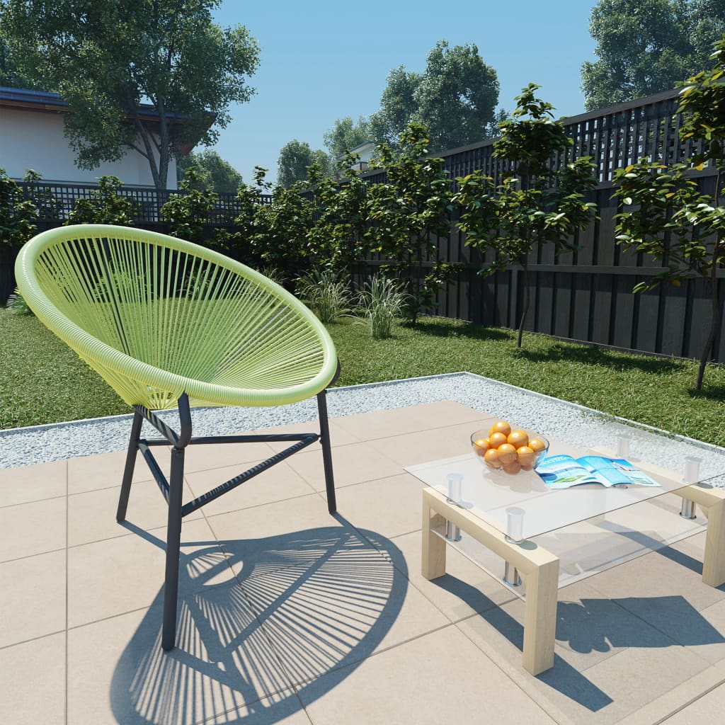 Garden Acapulco Chair Poly Rattan Green - Style and Chic