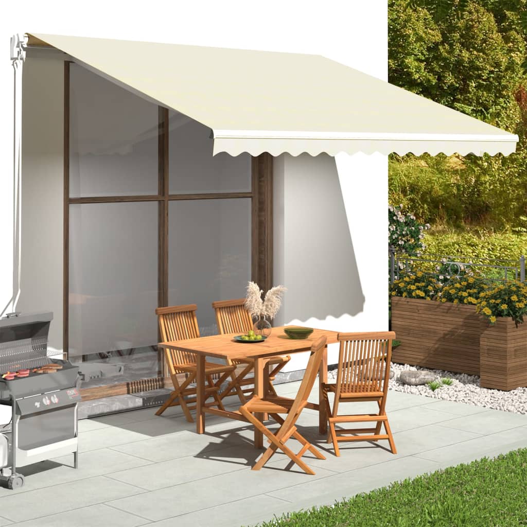 Replacement Fabric for Awning Cream 4x3.5 m - Sid & Sam
