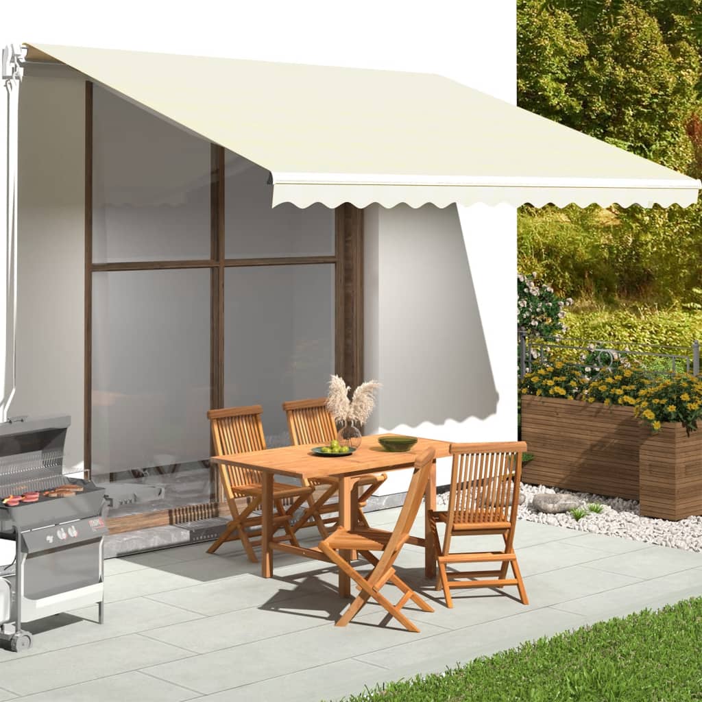 Replacement Fabric for Awning Cream 4.5x3.5 m - R and M Furniture
