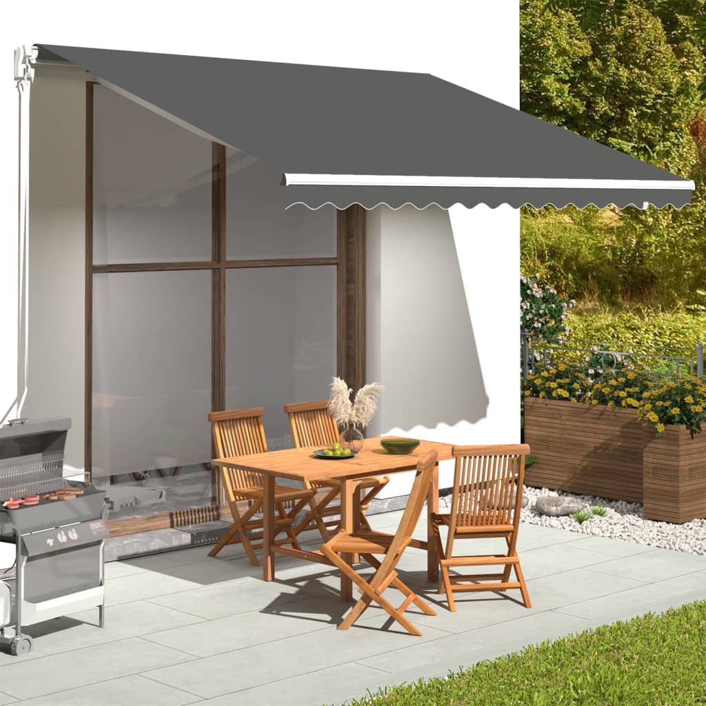 Replacement Fabric for Awning Anthracite 4x3.5 m - Brittle & Co