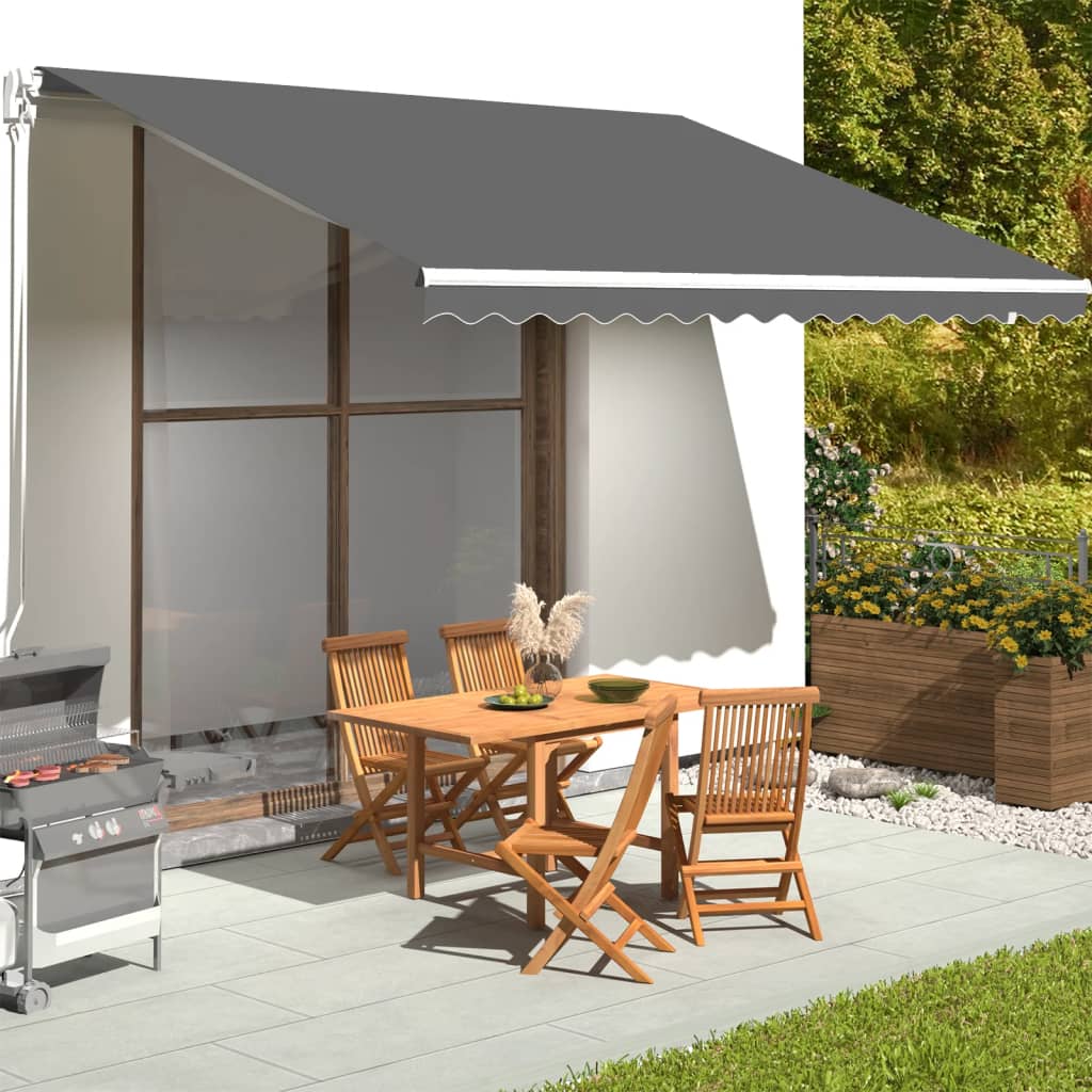 Replacement Fabric for Awning Anthracite 4.5x3.5 m - Casper Homes