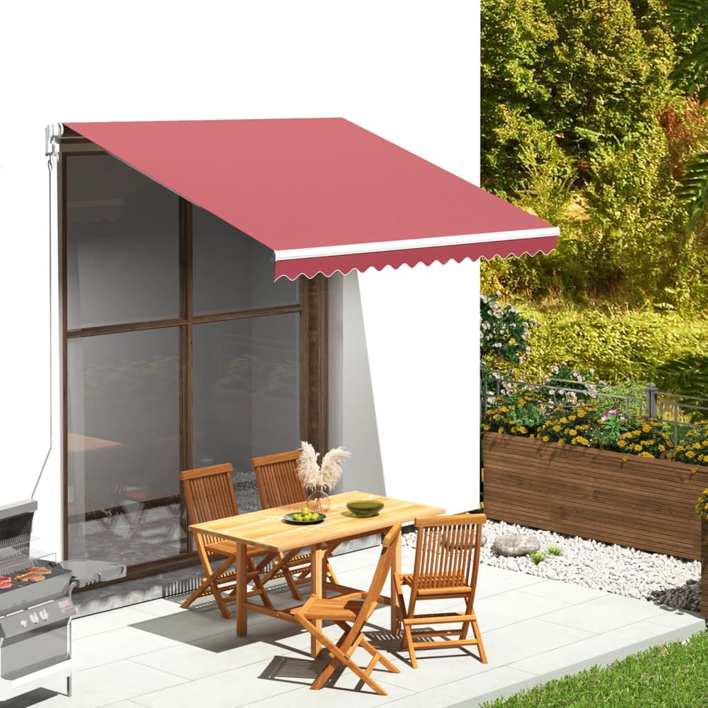 Replacement Fabric for Awning Burgundy Red 3x2.5 m - Design Hut