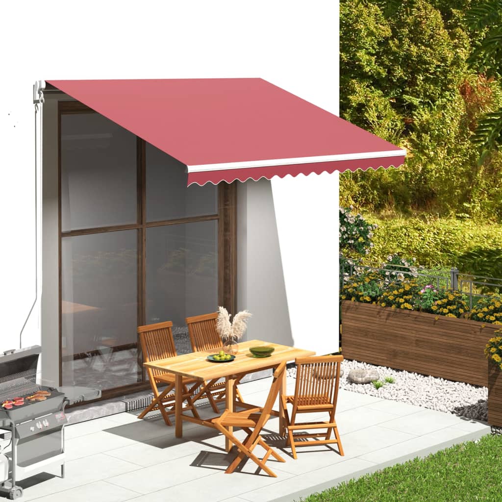 Replacement Fabric for Awning Burgundy Red 3.5x2.5 m - R and M Furniture
