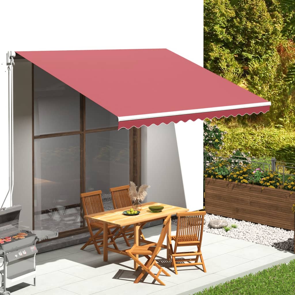 Replacement Fabric for Awning Burgundy Red 4x3 m - Design Hut