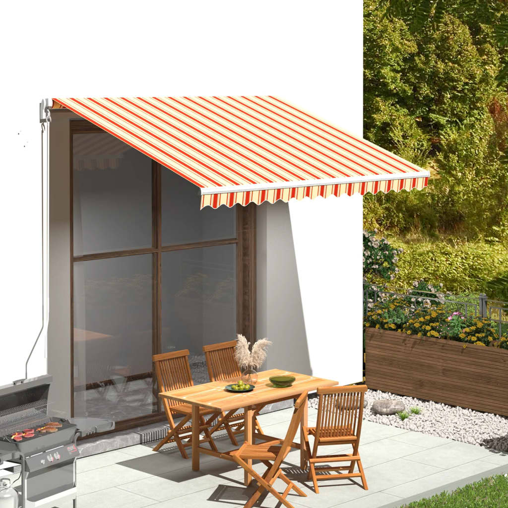 Replacement Fabric for Awning Yellow and Orange 3.5x2.5 m - Design Hut