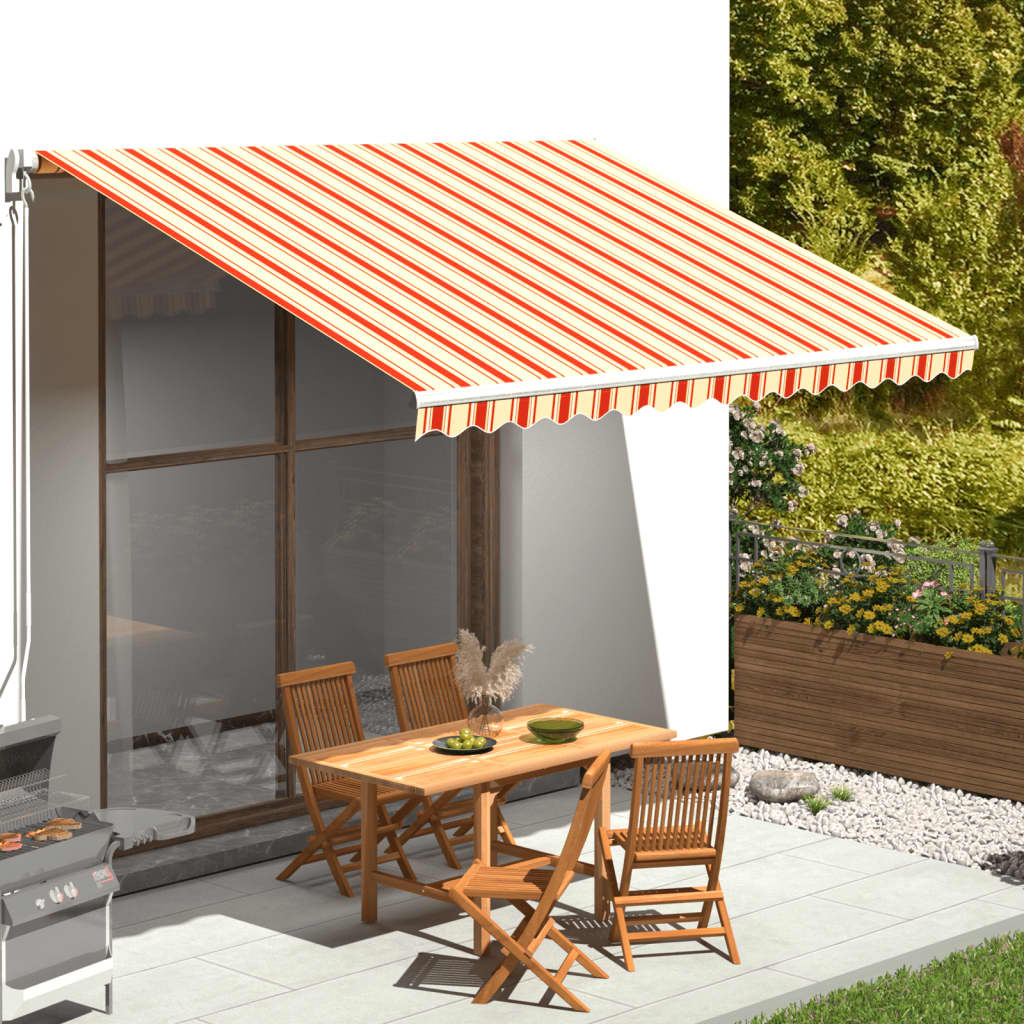 Replacement Fabric for Awning Yellow and Orange 4x3 m - Direct Imports