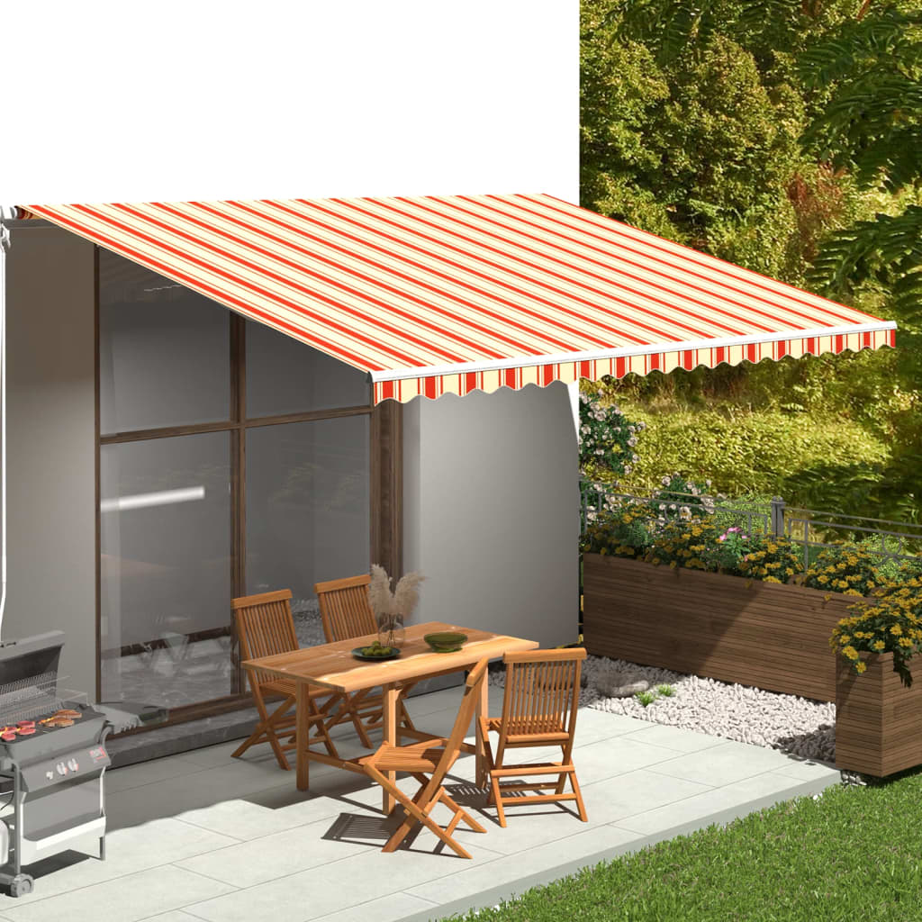 Replacement Fabric for Awning Yellow and Orange 5x3.5 m - All Things Good