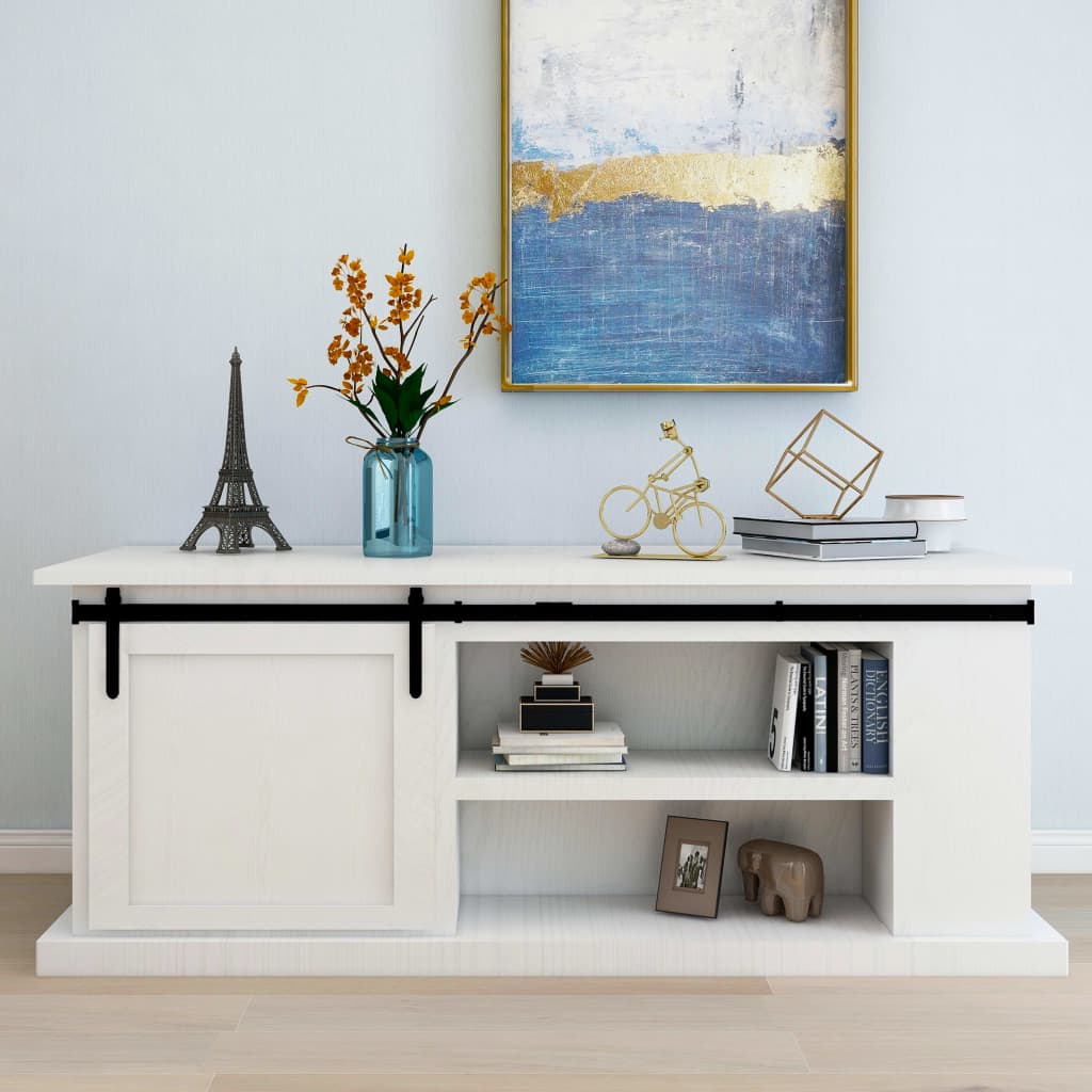 Mini Sliding Cabinet Door Kit Carbon Steel 183 cm - Style and Chic
