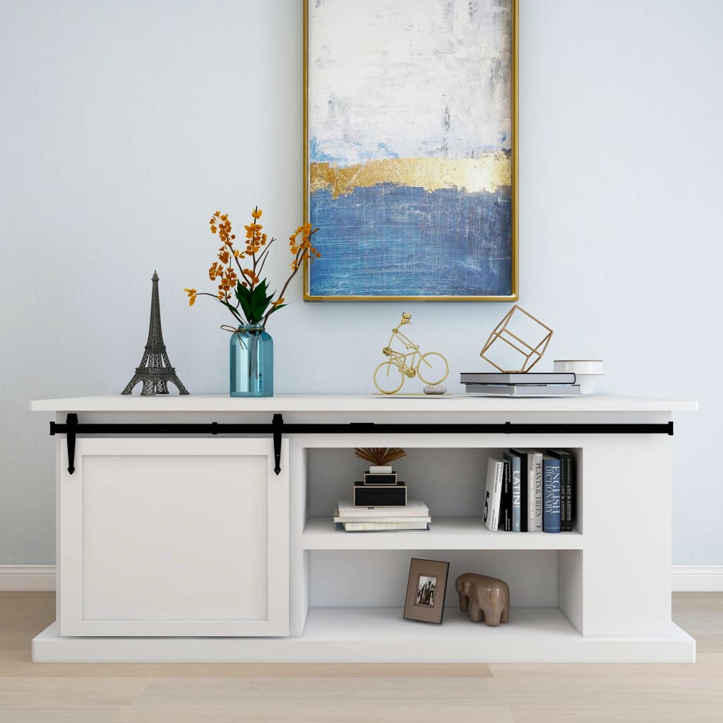 Mini Sliding Cabinet Door Kit Carbon Steel 183 cm - The Home Maker