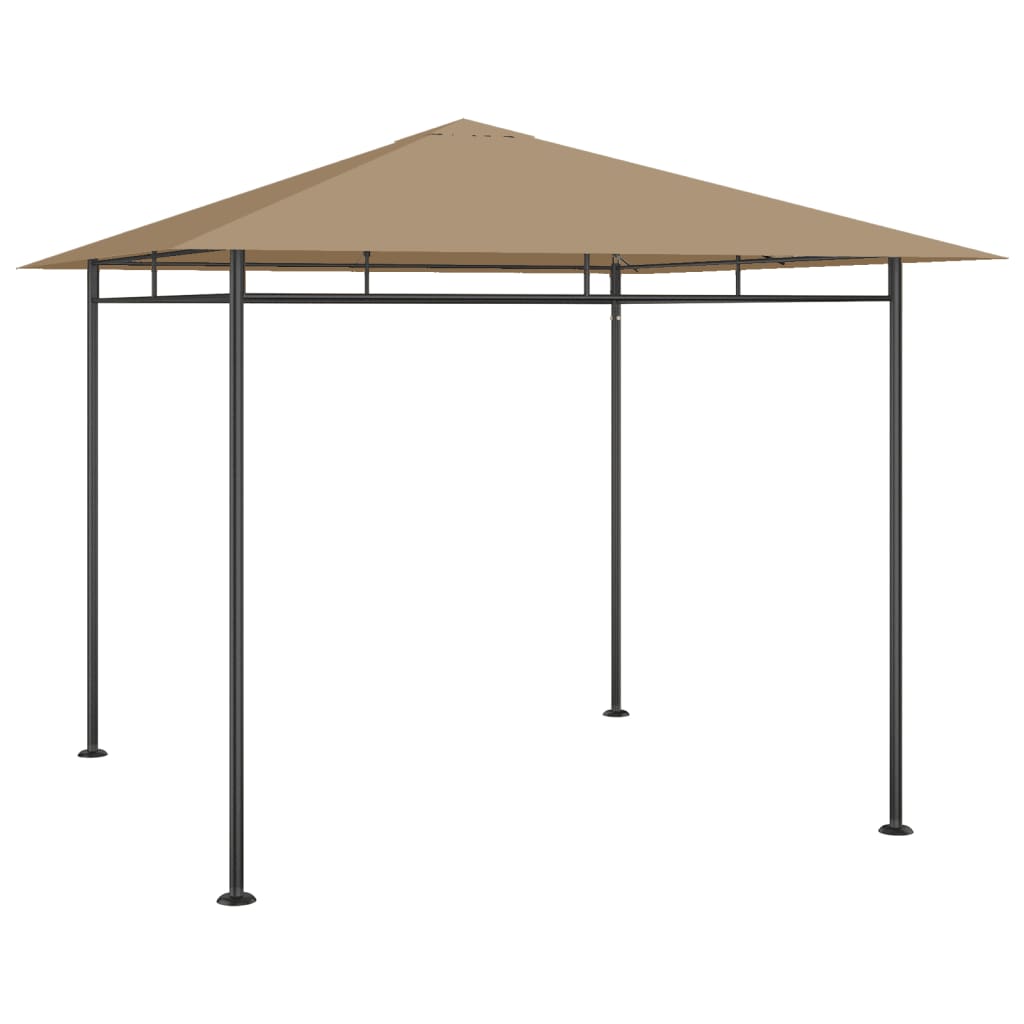 Gazebo 3x3x2.7 m Taupe 180 g/m2 - Decor Base
