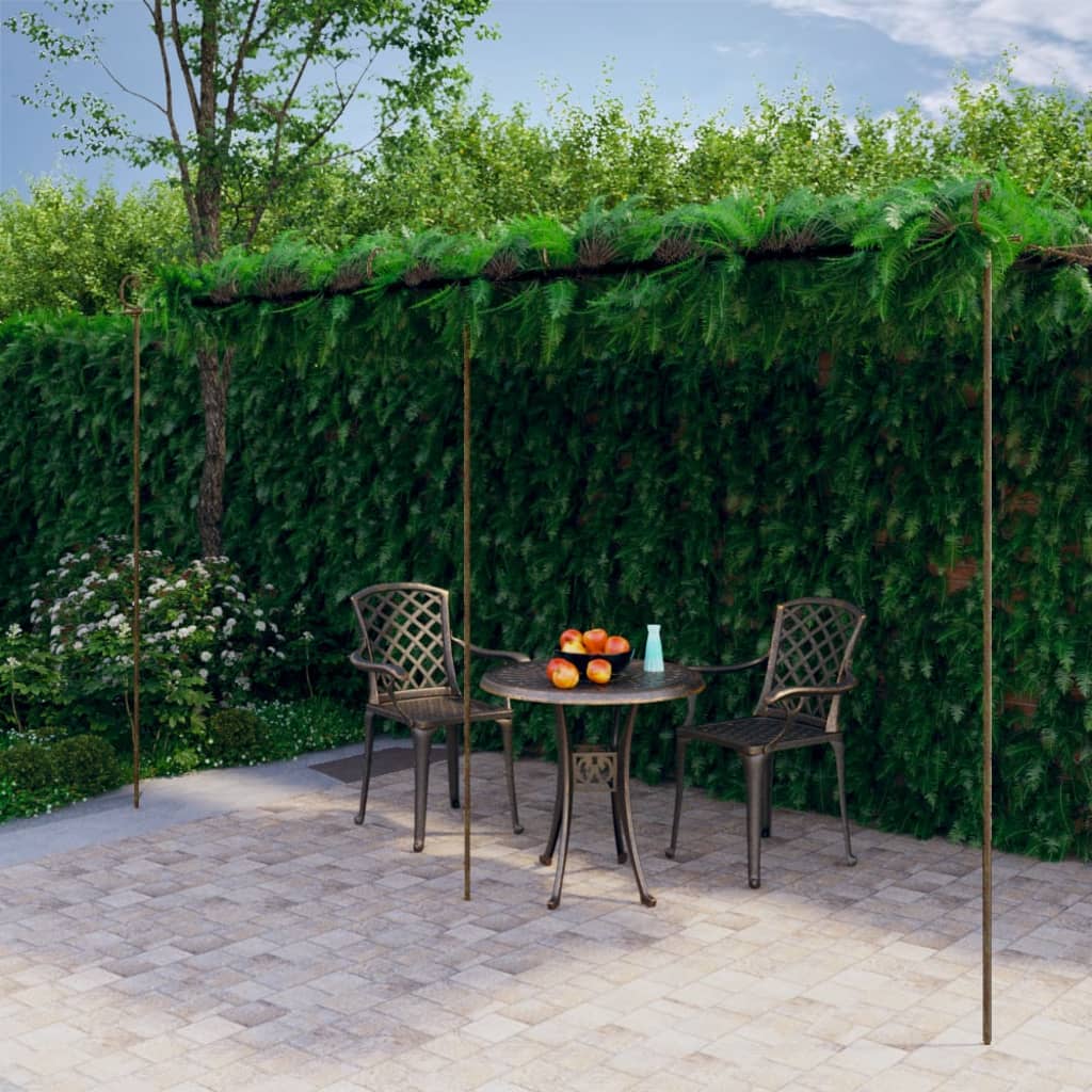 Garden Pergola Antique Brown 6x3x2.5 m Iron - Tyrell & Tyrell
