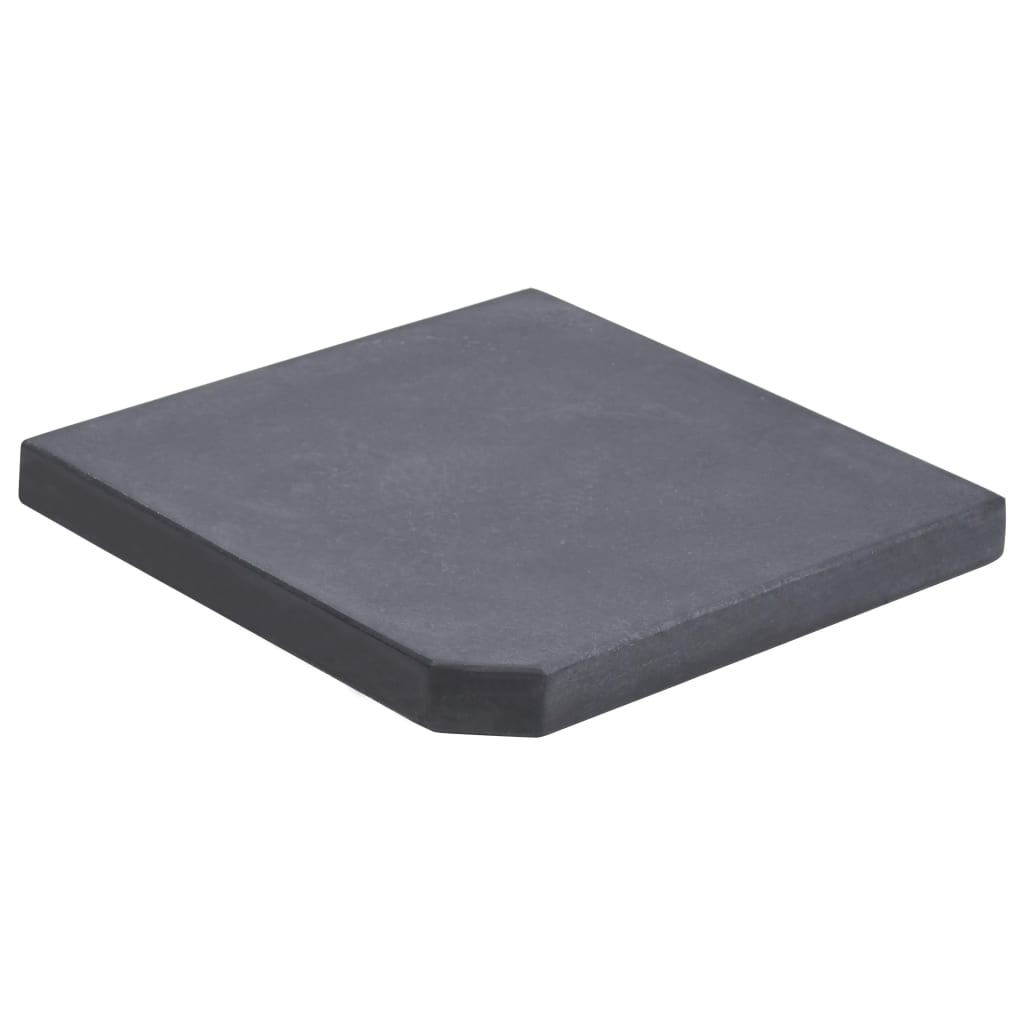Umbrella Weight Plate Black Granite Square 25 kg - Sid & Sam