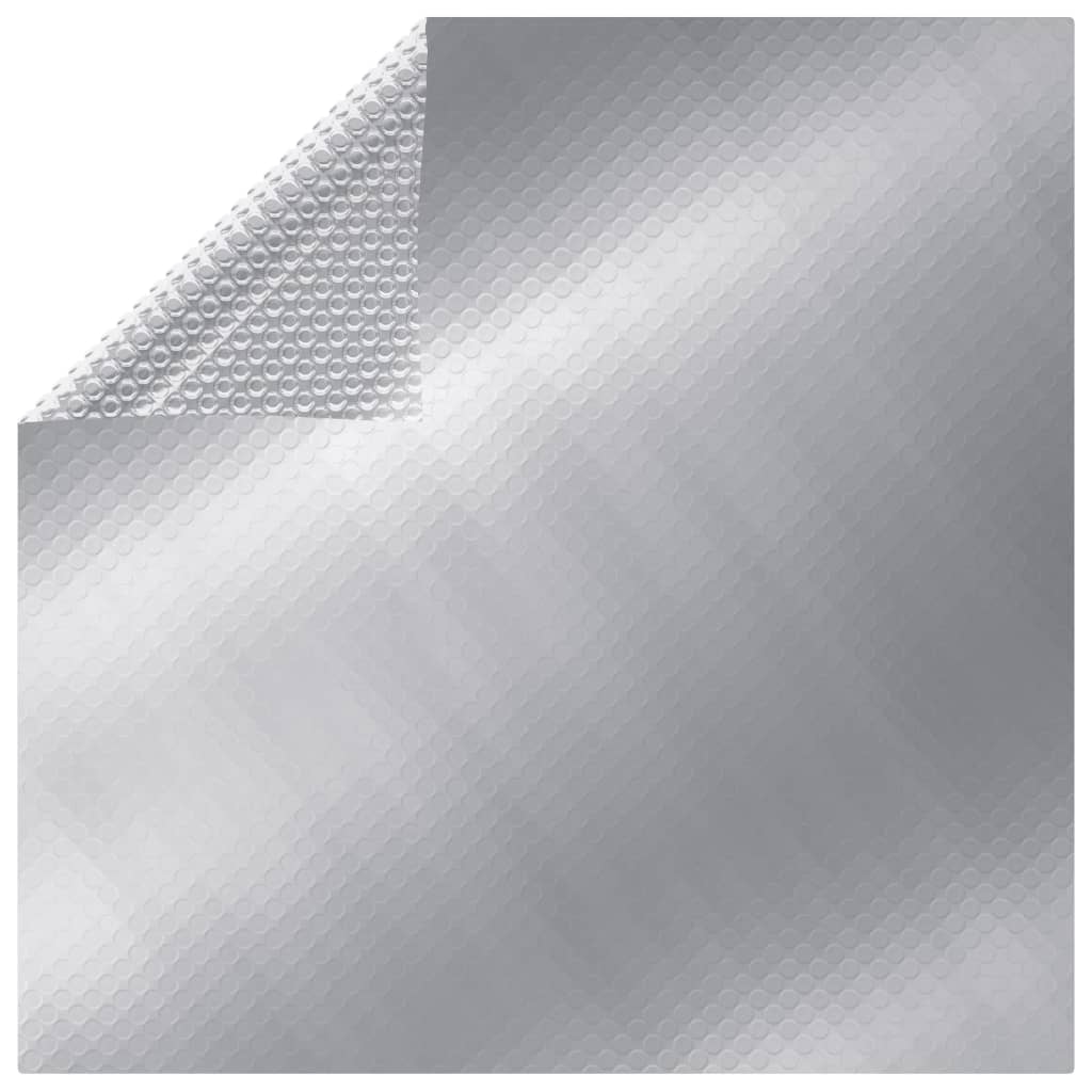 Rectangular Pool Cover 1000x600 cm PE Silver - Decor Base