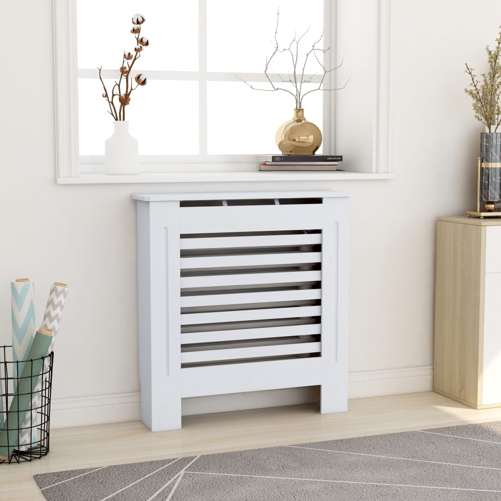 MDF Radiator Cover White 78 cm - Millennium Furniture