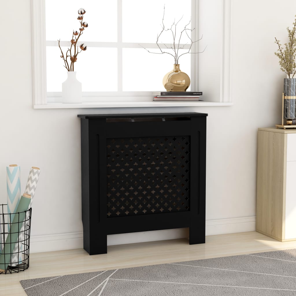 MDF Radiator Cover Black 78 cm - All Things Good