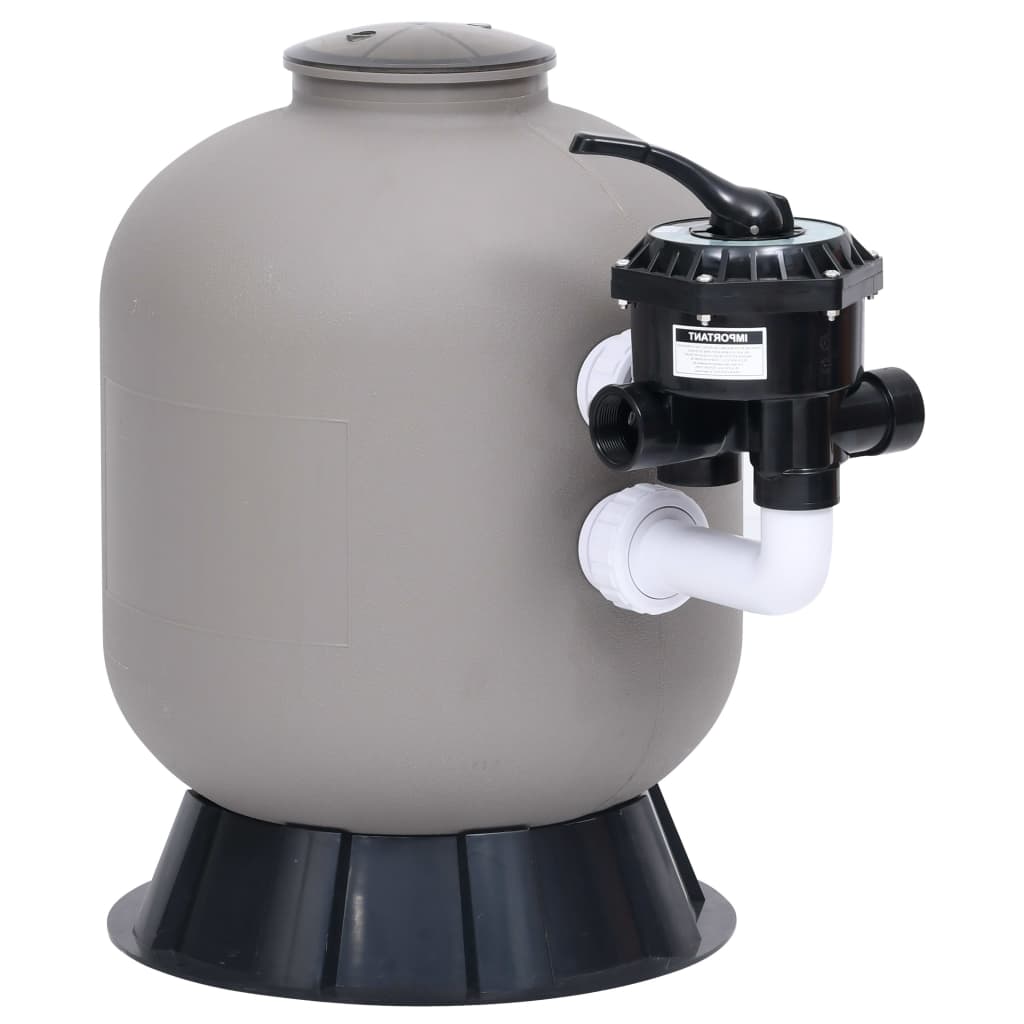 Pool Sand Filter with Side Mount 6-Way Valve Grey - Tyrell & Tyrell