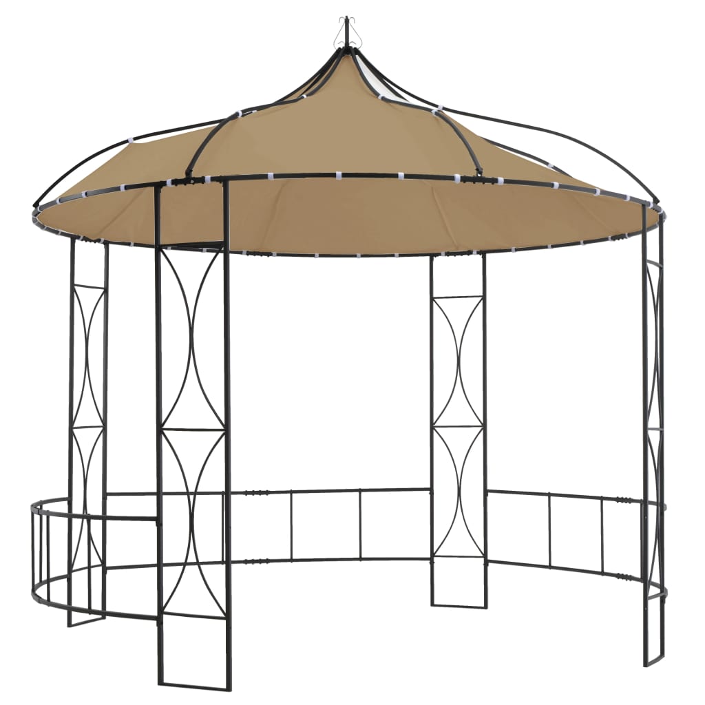 Gazebo 300x290 cm Taupe Round - Millennium Furniture