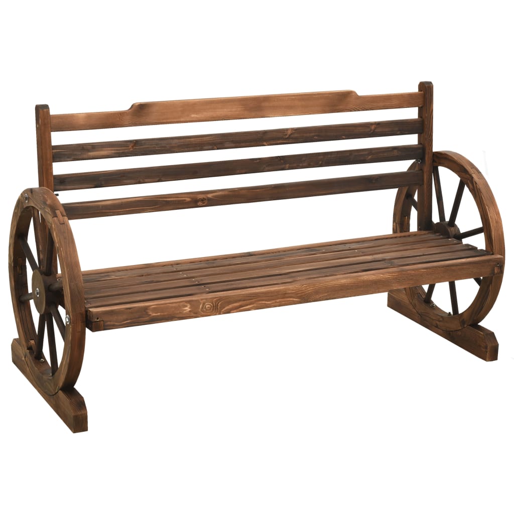 Garden Bench 112 cm Solid Firwood - Millennium Furniture