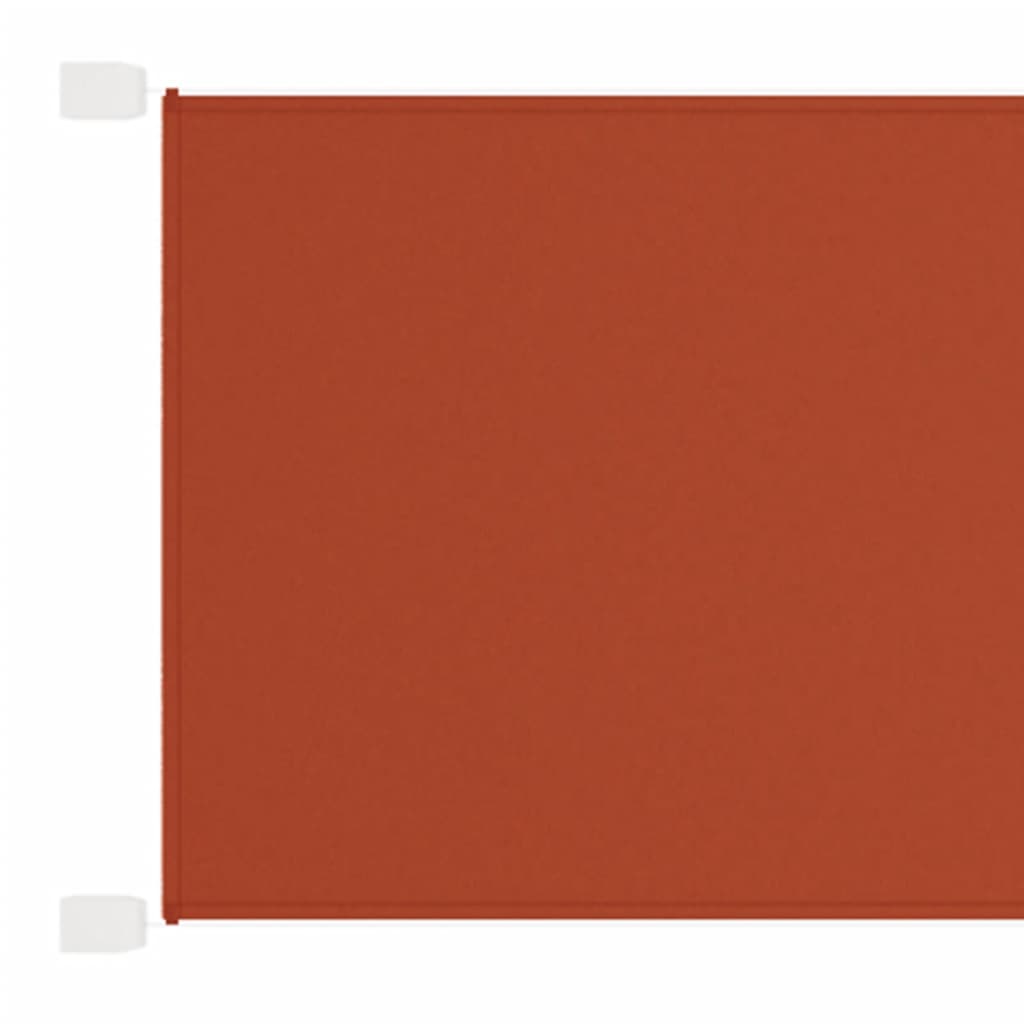 Vertical Awning Terracotta 100x1000 cm Oxford Fabric - Unbeatable Bargains