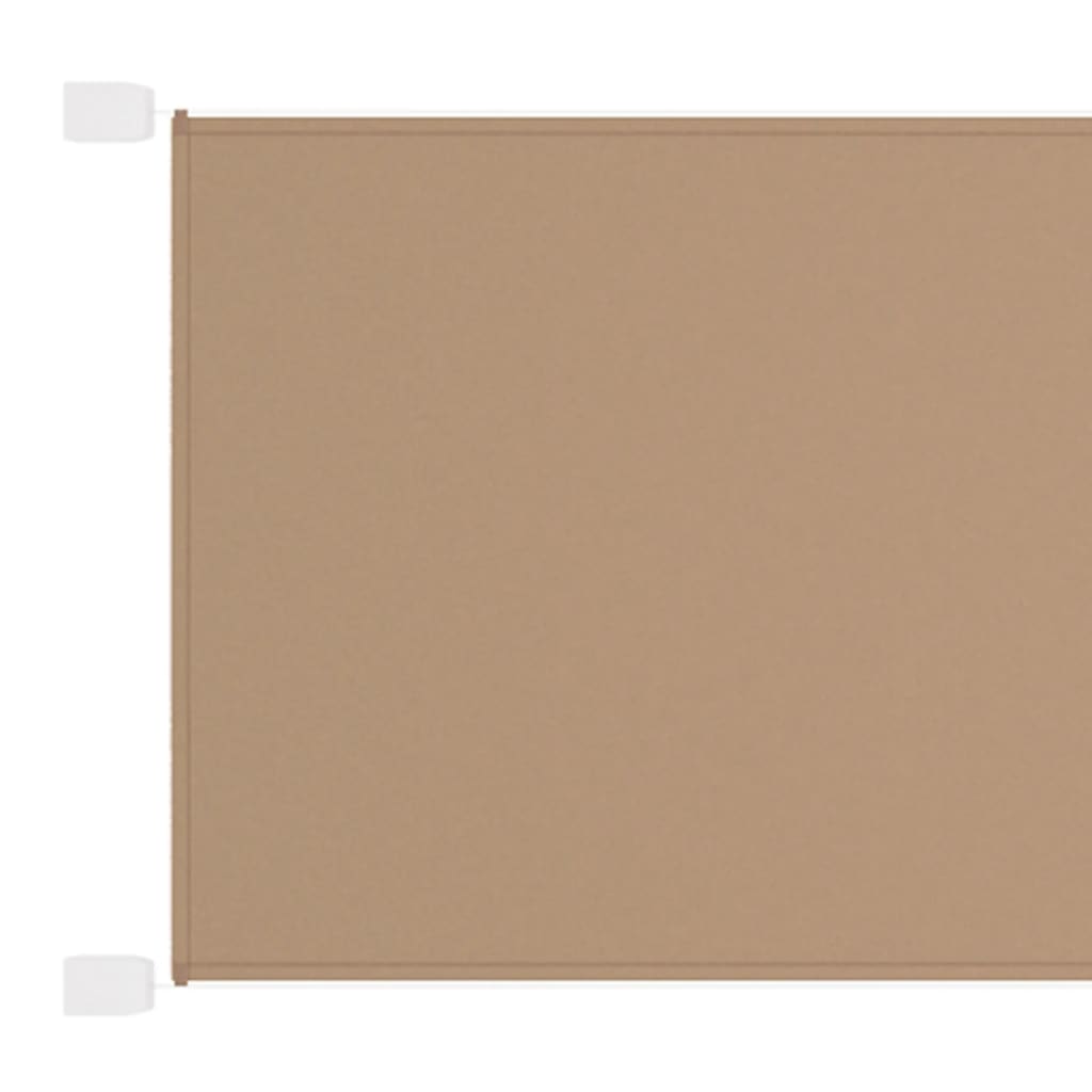 Vertical Awning Taupe 140x420 cm Oxford Fabric - Design Hut