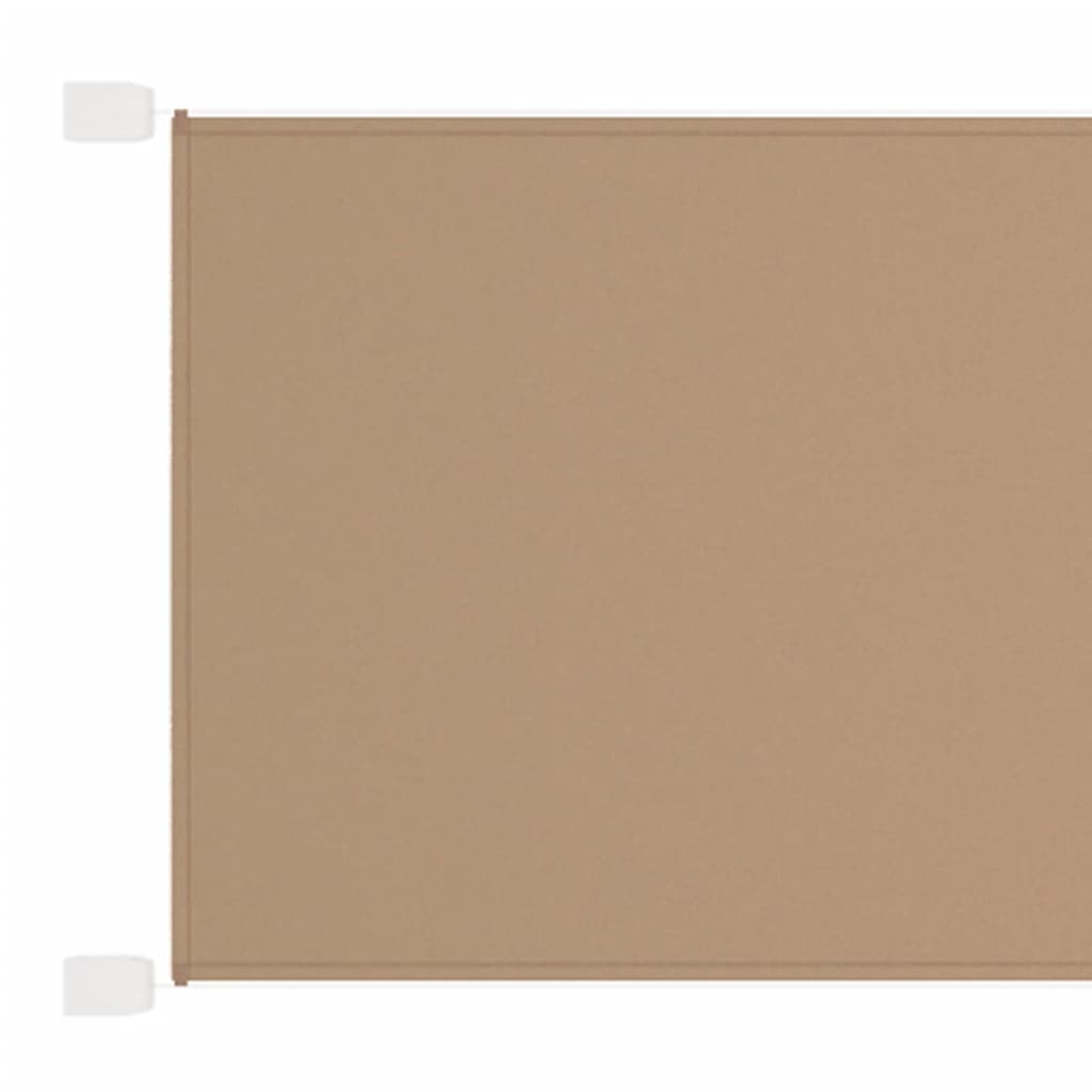 Vertical Awning Taupe 180x1000 cm Oxford Fabric - Decor Base