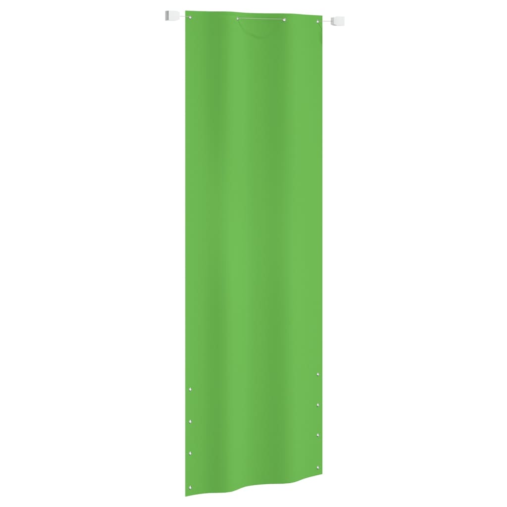 Balcony Screen Light Green 80x240 cm Oxford Fabric - Decor Base