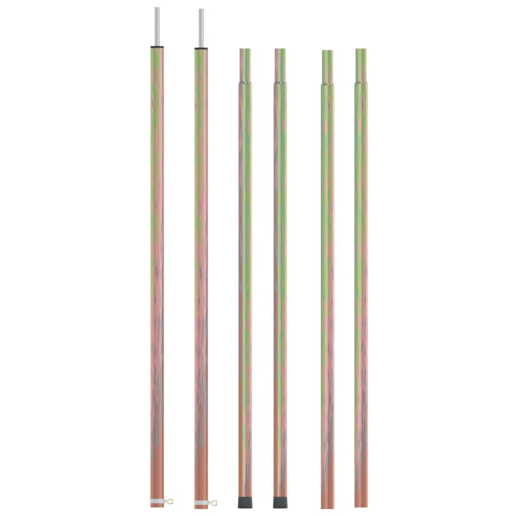 Telescopic Tent Poles with Length of 170-255 cm 2 pcs Galvanised Steel - Unbeatable Bargains