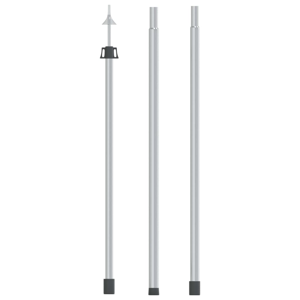 Telescopic Tarp Pole with Length of 102-260 cm Aluminum - Discount Dealers