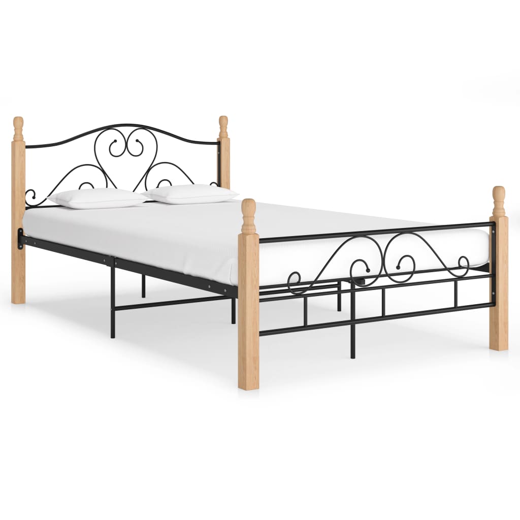 Bed Frame Black Metal 120x200 cm - Merkel Designers