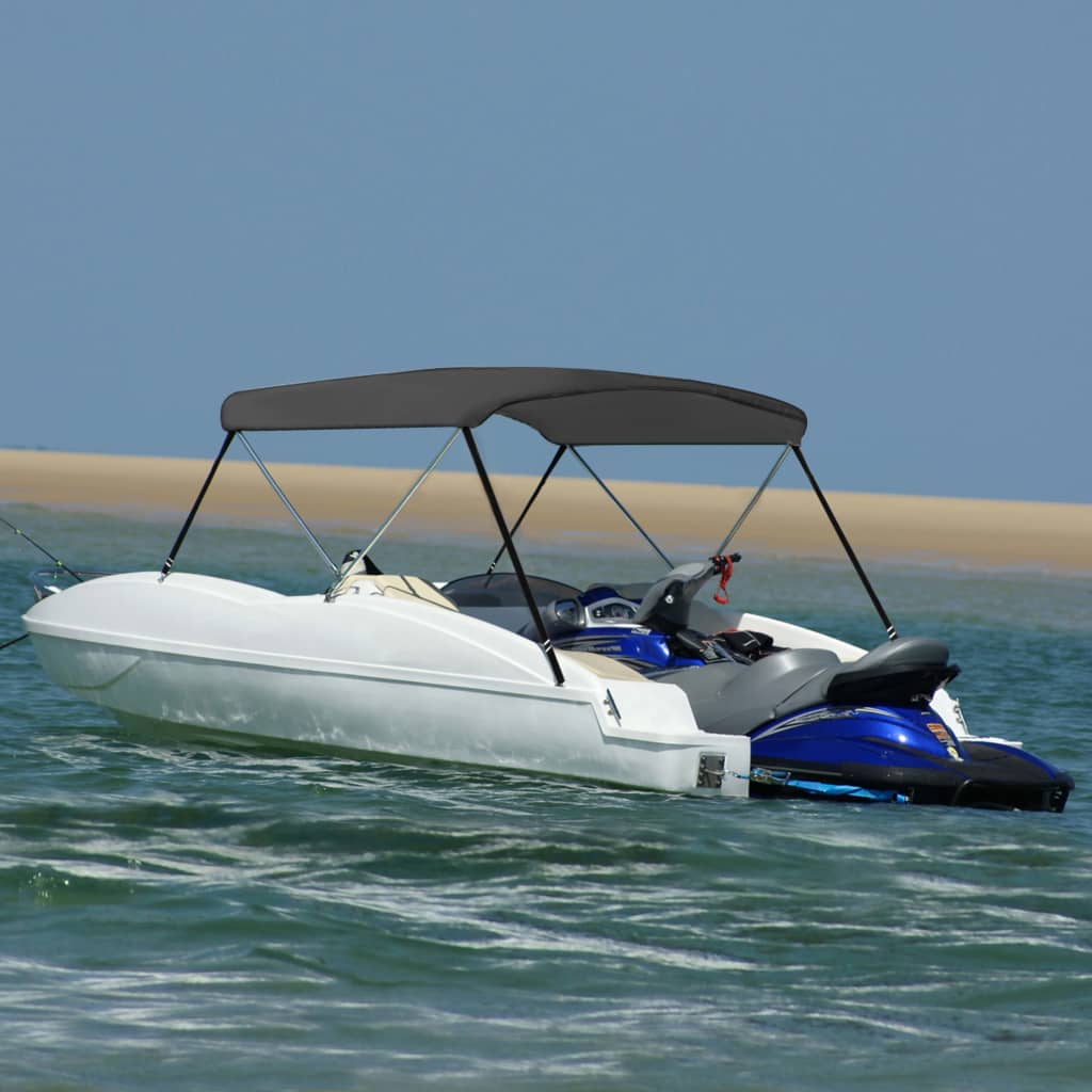 2 Bow Bimini Top Anthracite 180x150x110 cm - The Home Maker