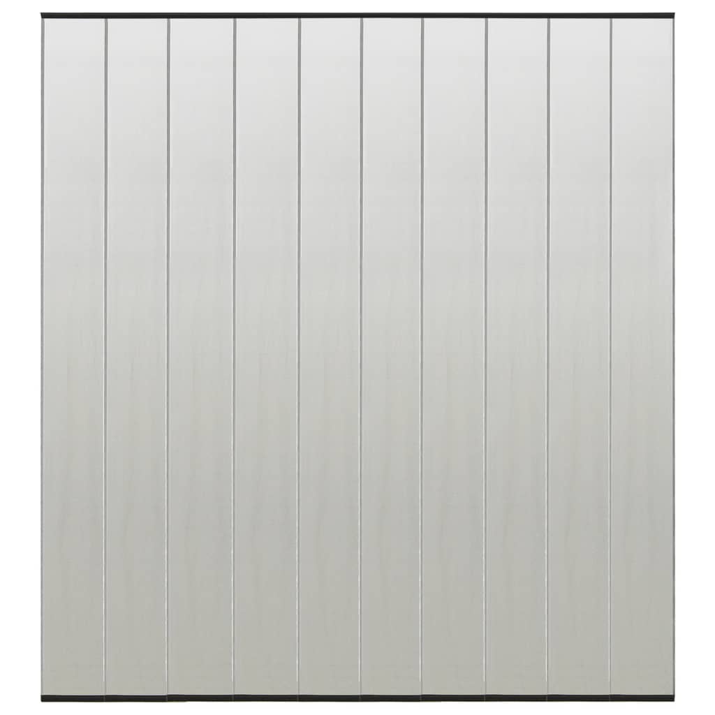 Insect Door Screen with 10-Piece Mesh Curtain Black 240x240 cm - Decor Base