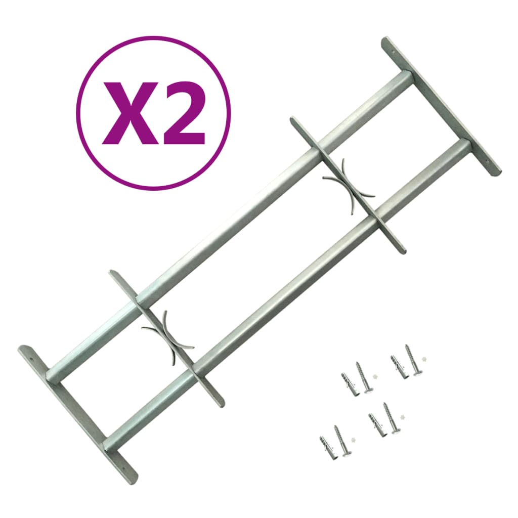Adjustable Security Grilles for Windows 2 pcs 700-1050 mm - The Home Maker